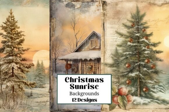 Download 12 Christmas Morning Sunrise Illustratio - Premium Resources